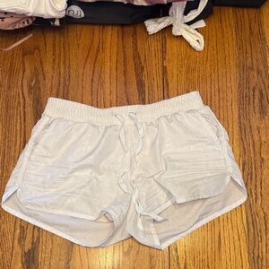 Zyia White Cheetah Bomber Shorts